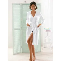 Witt Weiden Bademantel in weiß 44/46,