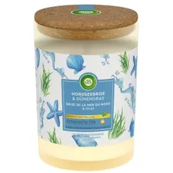 AIR WICK Duft-Stimmungskerze, 185 g, Duftkerze mit ätherischen Ölen fügt sich harmonisch in jedes Ambiente ein, Nordseebrise & Dünengras