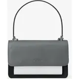 MK Schultertasche Claire Large aus gekrispeltem Leder in Blockfarben - Grau - Michael Kors - ONE SIZE