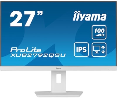 iiyama ProLite XUB2792QSU-W6 68,5cm (27") WQHD IPS Monitor HDMI/DP/USB 100Hz