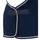 Equinate Abschwitzdecke Arizona aus Polarfleece mit Kreuzbegurtung und Zierkordeln navy