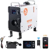 Vevor 2 kW Dieselheizung 12 V/24 V All in One Diesel-Luftheizung, mit Bluetooth-App-Steuerung & Fernbedienung & Anzeigebildschirm & CO-Alarm, schnell aufheizende tragbare vertikale Dieselheizung