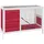 vidaXL Kleintierkäfig Kaninchenstall 103 x 44 x 69,5 cm rot