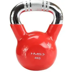 Verchromter griff gerändelt kettlebell aus gusseisen HMS KTC ROT 6kg