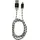 LC-POWER USB-A auf Micro-USB 1 m Schwarz/Silber