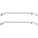 Trutzholm 2x Alu-Bügel XL verstellbar 1320 - 2100mm für Anhänger Flach-Planen Planenstütze