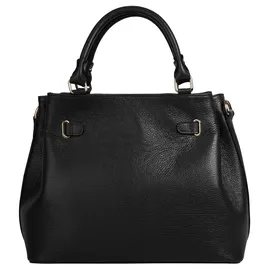 Samantha look Henkeltasche Leder Black