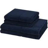 Möve Pearl Handtuch-Set (4-teilig) Deep Sea Schwarz