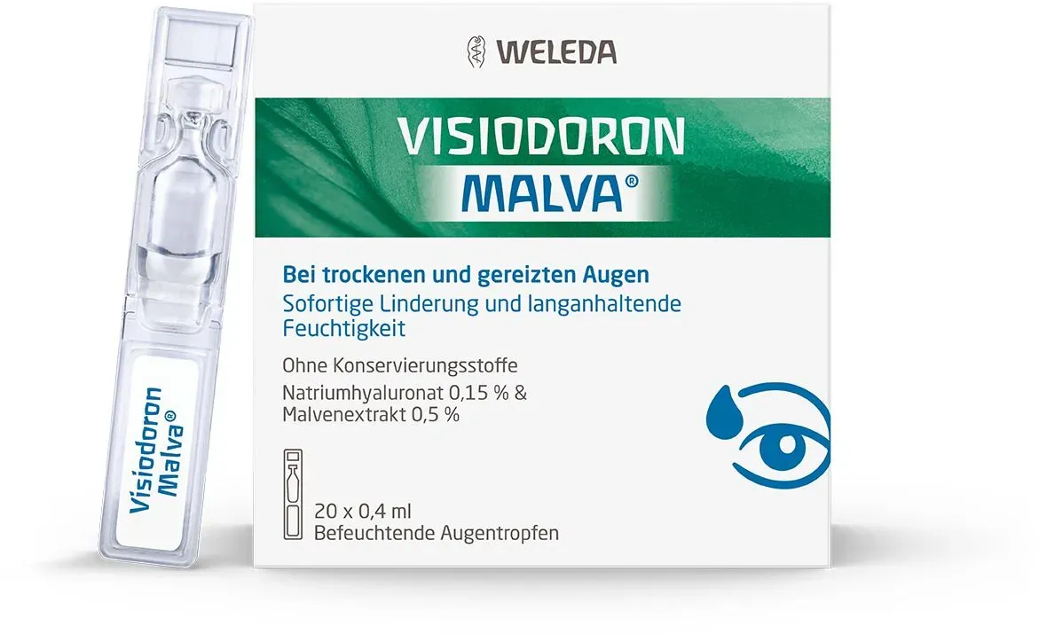 Visiodoron Malva Augentropfen Monodosen