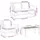 vidaXL Garten-Lounge-Set 4-tlg. braun