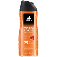 adidas Team Force 3-in-1 Duschgel für Körper, Haare und Gesicht, vegane Formel, 400 ml
