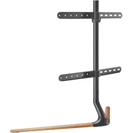 pro.tec Ystad TV-Standfuß 97x76,5x35cm Schwarz/Braun Aluminium/Holz/Kunststoff/Metall
