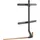 pro.tec Ystad TV-Standfuß 97x76,5x35cm Schwarz/Braun Aluminium/Holz/Kunststoff/Metall