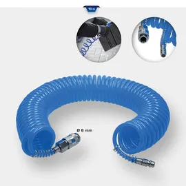 BRILLIANT TOOLS Druckluft-Spiralschlauch Durchmesser 6 mm, 10 meter