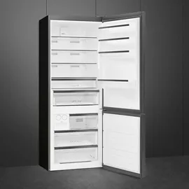 Smeg FC48KDND Kühl-Gefrierkombination (481 l, 1750 mm hoch, Silber)