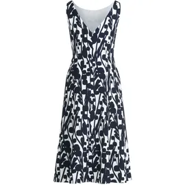 Vera Mont Cocktailkleid Blau/Weiß 40