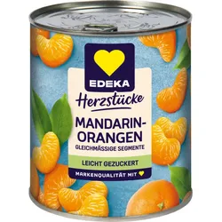 EDEKA Herzstücke Mandarin-Orangen leicht gezuckert große Dose 850G