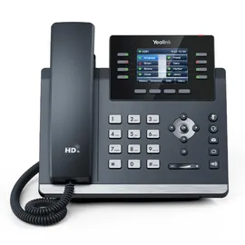 Yealink SIP-T44W Ultra-Elegantes Gigabit-IP-Telefon mit Zwei USB-Anschlüssen, 2,8 Zoll Größe