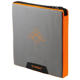 THAW Beheizbares Sitzkissen ohne Akku, grau-orange