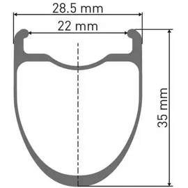 DT Swiss Laufrad ERC 1100 Dicut Disc 622 x 35 mm Schwarz - leichtes Aero-Endurance Vorderrad