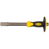 Topex Flachmeißel mit Handschutz - Handmeißel mit ergonomischer Handgriff - Handlicher, starker Meißel mit Schutz - Größen: Meißelkörpers: 19 mm - Länge: 300 mm - Meißelklinge: 25 mm