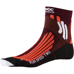 X-SOCKS Run Speed Two Laufsocken sunset orange/pearl grey 39-41