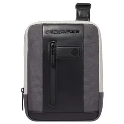 Piquadro iPad mini pocket crossbody bag in recycled fabric  grau