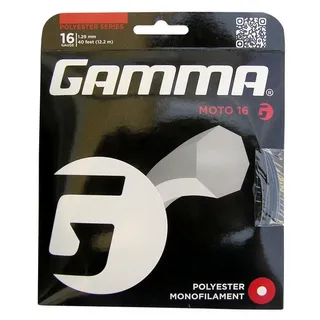 Gamma Tennissaite Moto 12,2 m Set 16 (1.29 mm) Schwarz