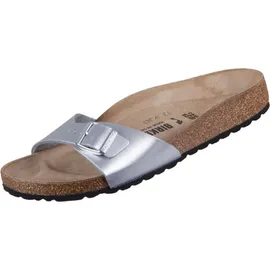 Birkenstock Madrid Birko-Flor schmal silber 35