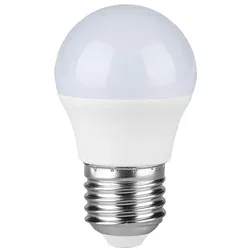 LED Leuchtmittel 3,7 Watt warmweiß 320 Lumen Leuchtmittel Glühbirne Lampe E27 Fassung, Kunststoff weiß, DxH 4,5x8 cm