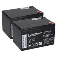 Q-Batteries Ersatzakku f. Alber E-Fix, Max-E, V-Max und Quix 2x 12LCP-12 12V-13Ah Zyklenfest QB