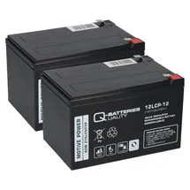 Q-Batteries Ersatzakku f. Alber E-Fix, Max-E, V-Max und Quix 2x 12LCP-12 12V-13Ah Zyklenfest QB