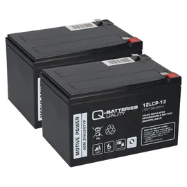 Q-Batteries Ersatzakku f. Alber E-Fix, Max-E, V-Max und Quix 2x 12LCP-12 12V-13Ah Zyklenfest QB