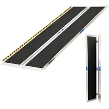 Trutzholm Rollstuhlrampe klappbar 213 cm Traglast 272 kg Alu grau schwarz beschichtet