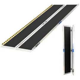 Trutzholm Rollstuhlrampe klappbar 213 cm Traglast 272 kg Alu grau schwarz beschichtet