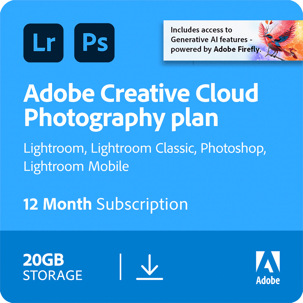 Adobe Creative Cloud Foto-Abo 20 GB, Photoshop und Lightroom