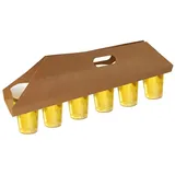 Papstar Tragetabletts Pappe 12 cm x 9,5 cm x 62 cm 150 St. Braun