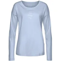 VIVANCE DREAMS Damen Pyjamaoberteil hellblau Gr.40/42