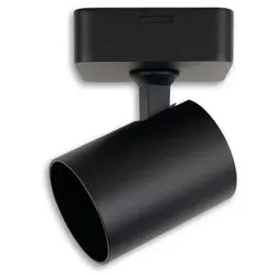 ISOLED Wand- Deckenleuchte GU10 Single IP20 schwarz mit Ein- und Aus-Schalter exklusive Leuchtmittel
