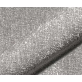 DeLife Polsterstuhl Zoa-Flex, Kreuzgestell konisch Edelstahl Chenille Silbergrau 180° drehbar Tasche grau|silberfarben 62 cm x 91 cm x 65 cm