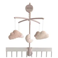 Nattou Mobile mit Spieluhr aus Holz, Mond und Wolken,