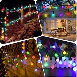 Forever Light Lichterkette Kunststoff 6,5 m 30 Kugeln mehrfarbig
