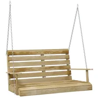 vidaXL Schaukelbank 110 cm Braun