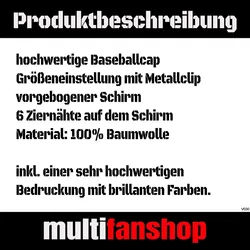 multifanshop Baseballcap - Australien - Herzschlag - Druck blau - Mütze
