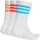 adidas 3-Streifen Cushioned Sportswear Crew Socken 3er Pack White/Lucid Orange/Lucid Red 43-45