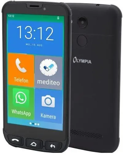 Olympia Neo Mini+ (32 GB, Schwarz, 5", Dual SIM, 4G), Smartphone, Schwarz