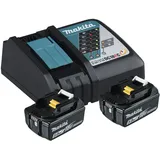 Makita Power Source Kit 18 V Li-Ion 2 x 5,0 Ah + DC18RC Ladegerät 197570-9