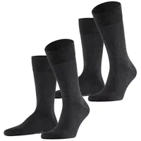 Falke Socken im 2er-Pack, Anthrazit Melange, 47-50