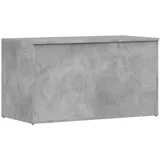 GFEROMRF Aufbewahrungstruhe Betongrau 84x42x46 cm aus Holzwerkstoff, geräumige Truhe als Kaffeetisch, Couchtisch oder Beistelltisch nutzbar, einfache Reinigung mit feuchtem Tuch
