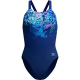 Speedo Female Placement Printed Leade NVY/BLU - 40